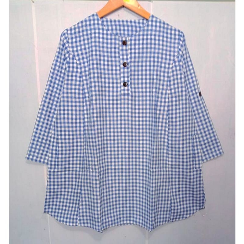 Atasan Bigsize Wanita Jumbo Busui LD130 Tunik Kotak Jumbo