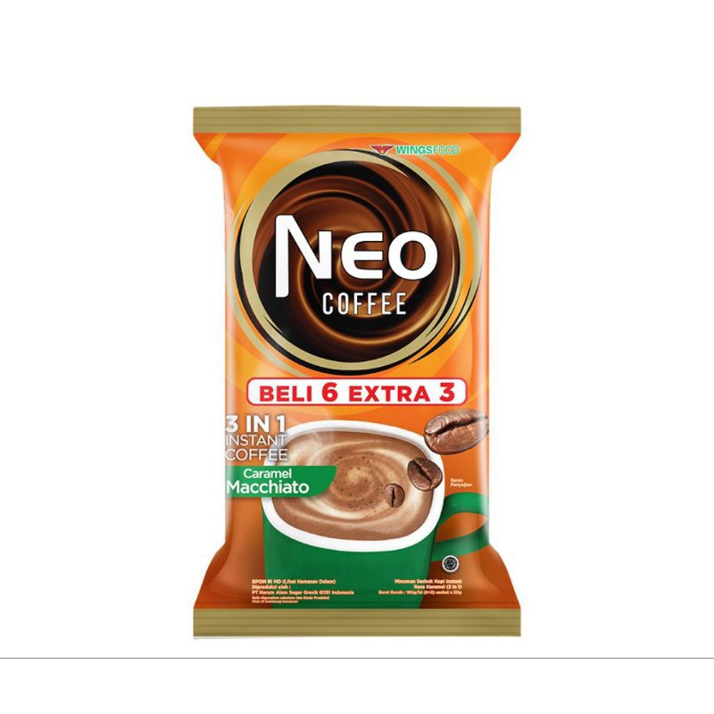 

NEO Coffee Kopi Macchiato Karamel Sachet 9 x 20 gr