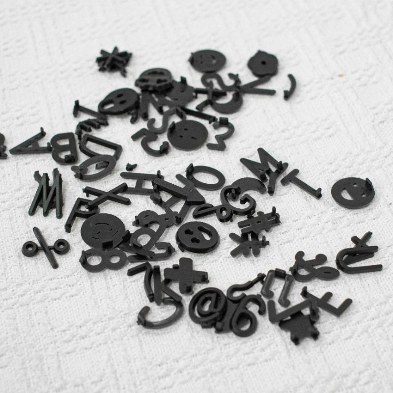 

Alphabet for Letterboard