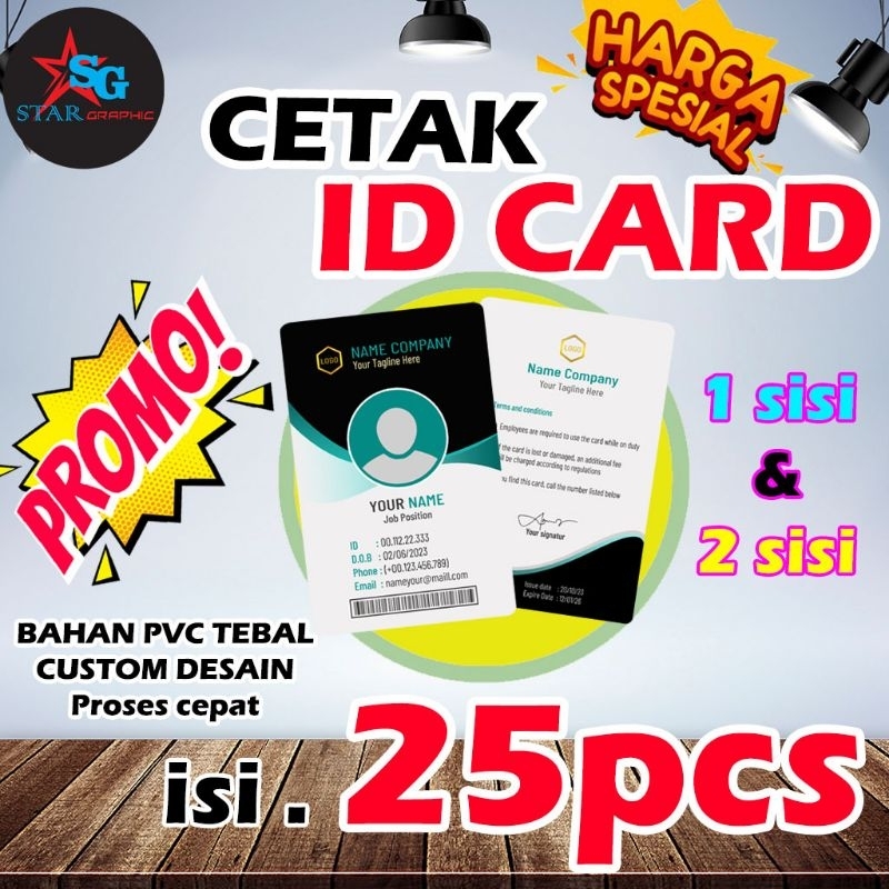 

CETAK ID CARD | CUSTOM ID CARD Bahan PVC