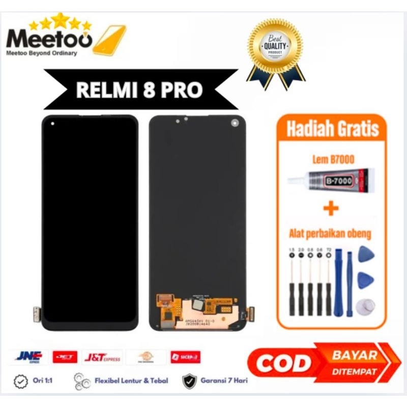 Lcd Touchsreen Relmi 8 Pro Fullset Original Freelem obeng