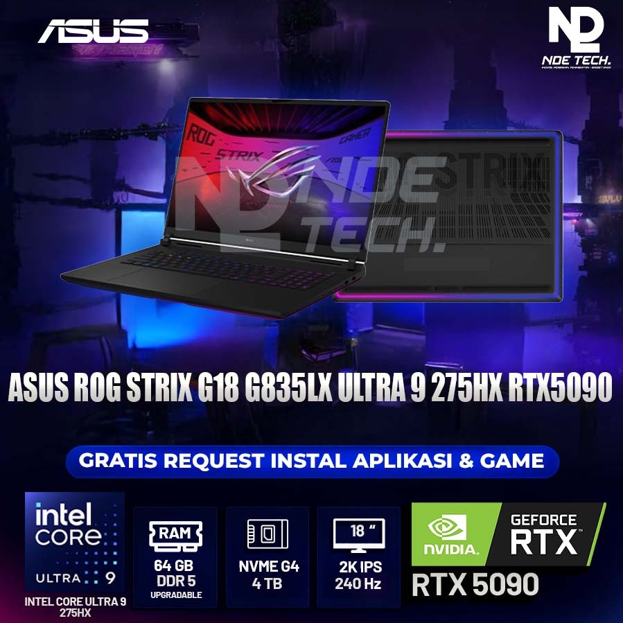 ASUS ROG STRIX G18 G835LX ULTRA 9 275HX RTX5090