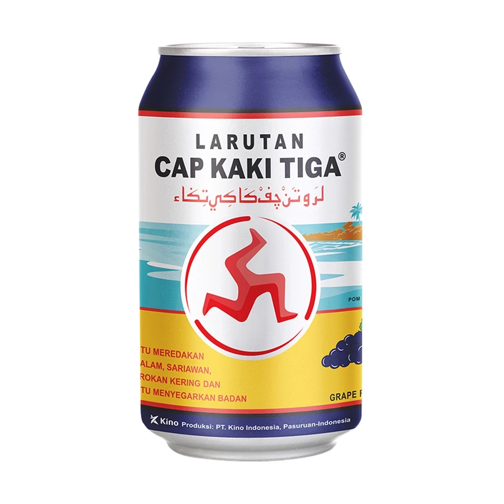 

Larutan Cap Kaki Tiga Rasa Anggur 320 ml / Larutan Cap Kaki Tiga