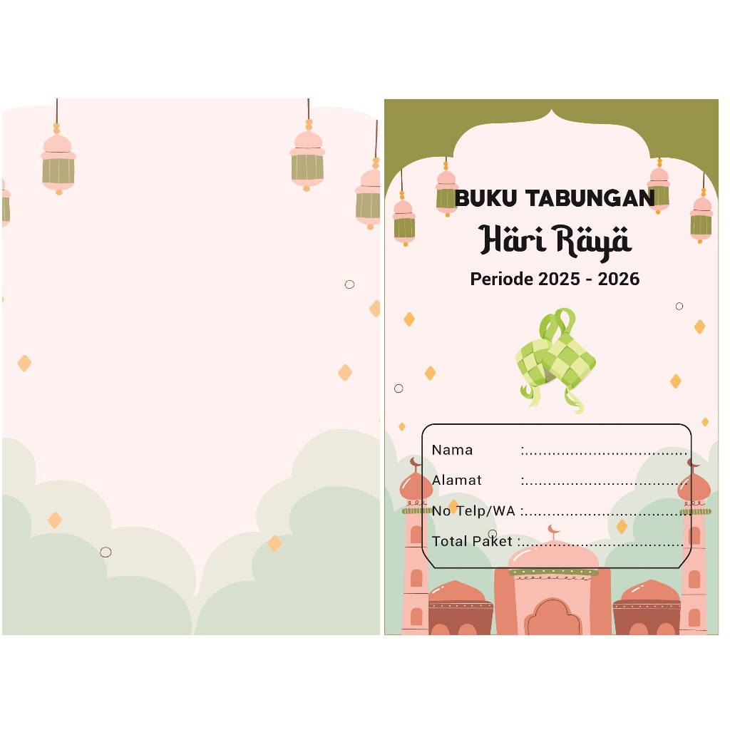 

BUKU TABUNGAN HARI RAYA / TABUNGAN LEBARAN