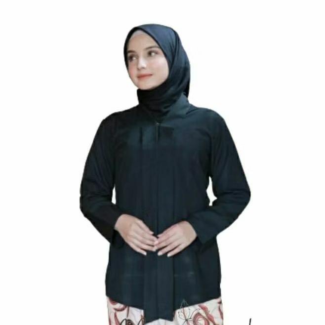 Kebaya Kartini Modern Polos Katun
