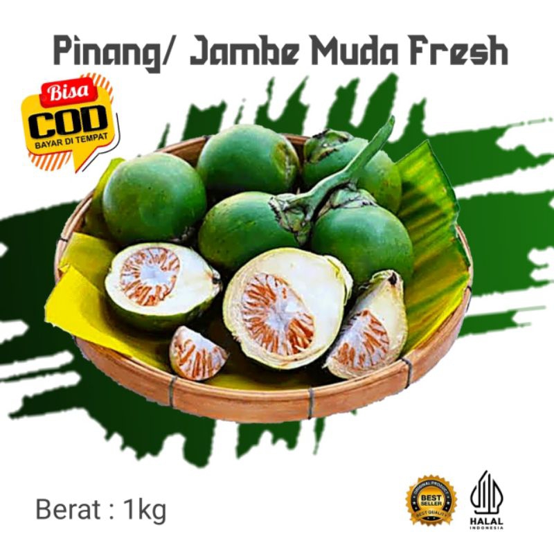 

1kg Buah Pinang Muda Segar-jambe muda fresh COD