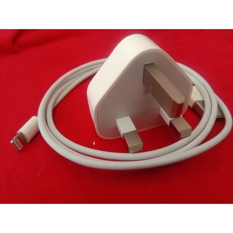 Charger iPhone Apple Original Bawaan Putih L
