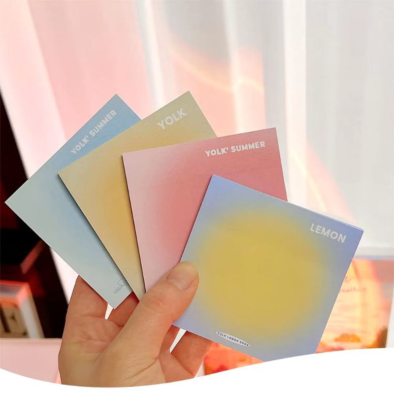 

FGT Sticky Notes Gradasi Polos Isi 50 Lembar Alat Tulis Kantor Sekolah / Memo Tempel Persegi Gradasi Tempelan