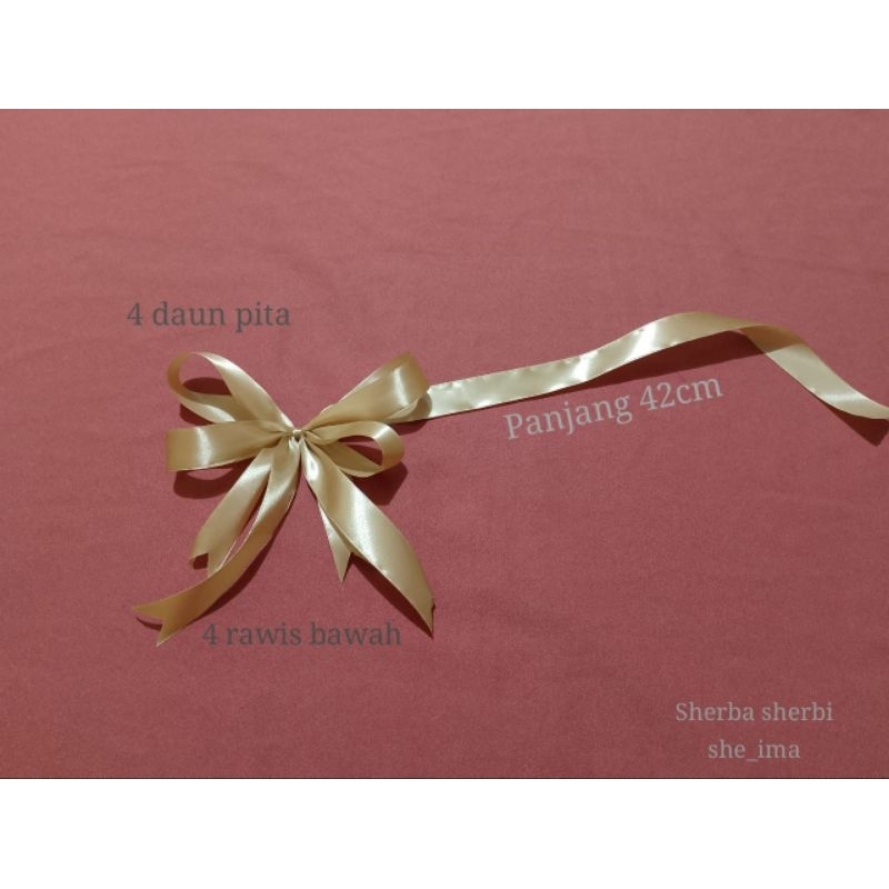 

Pita satin siap pakai,|untuk bouquet |hiasan bunga|pita hasil rangkai siap pakai
