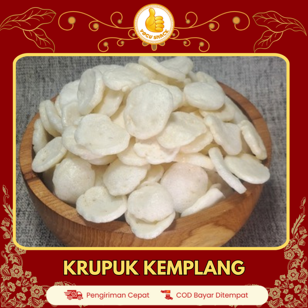 

Krupuk Kemplang Ikan Gurih Renyah 250gr | Camilan Tradisional Khas Palembang | Yogu Snack