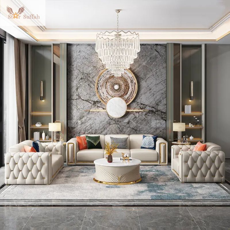 Sofa set sectional 321 model sofa terkini design Futiristic busa anti kempes