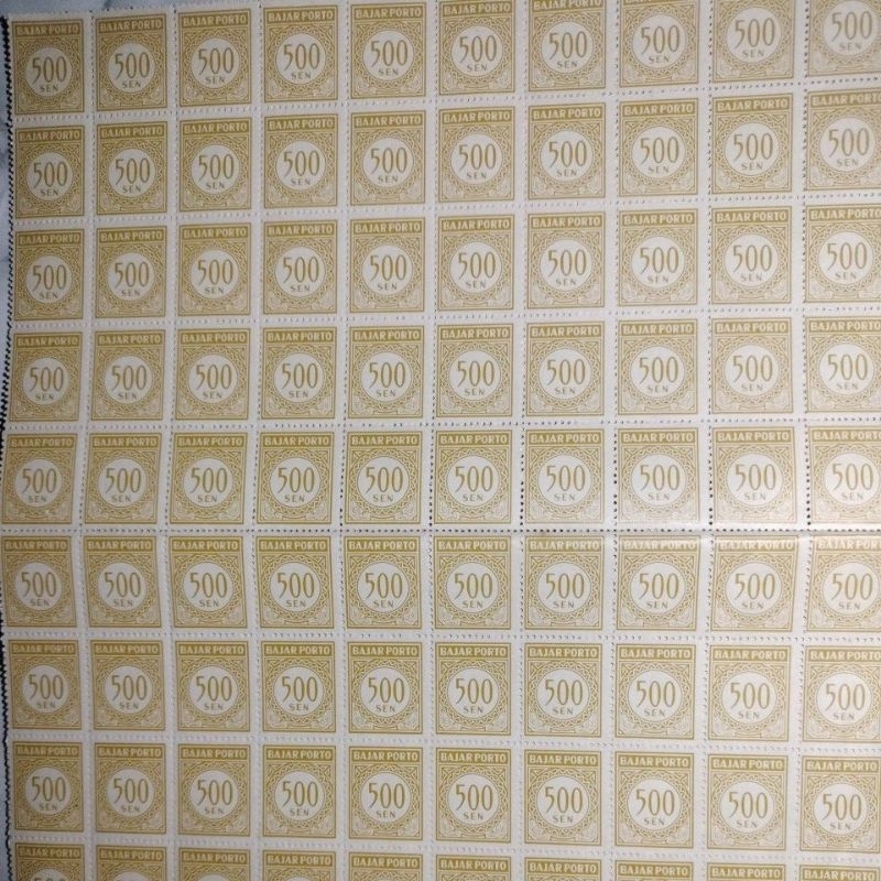 

Perangko Bajar Porto 500sen 630 Lembar