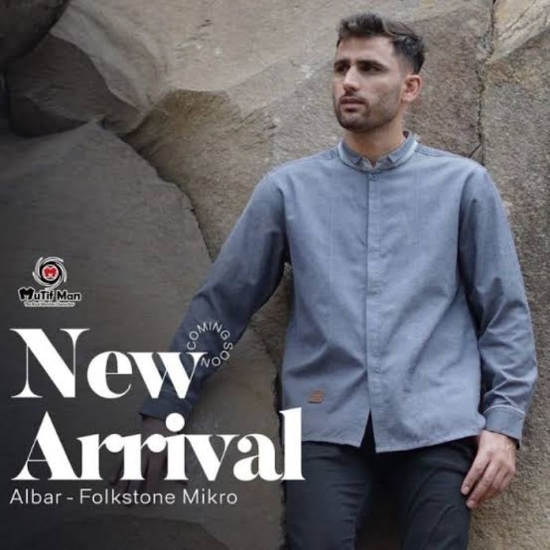 Koko Mutif Albar Baju Koko Pria Dewasa Lengan Panjang Muslim