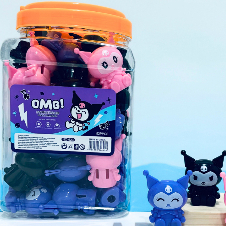 

[TOPLES=52 Pcs]RAUTAN KUROMI 623/ RAUTAN PENSIL/ OROTAN PENSIL/ PENCIL SHARPENER/KUROMI/SANRIO