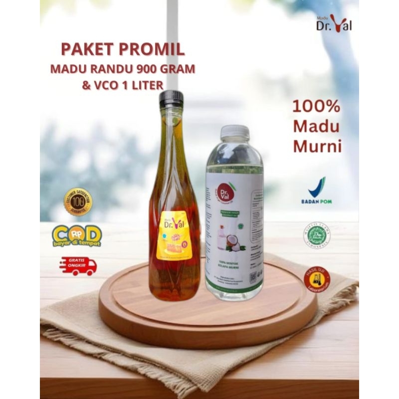 

PROMO PAKET PROMIL MADU RANDU 900G + VCO 1 Liter || Mendukung Nutrisi Alami Reproduksi/Promil