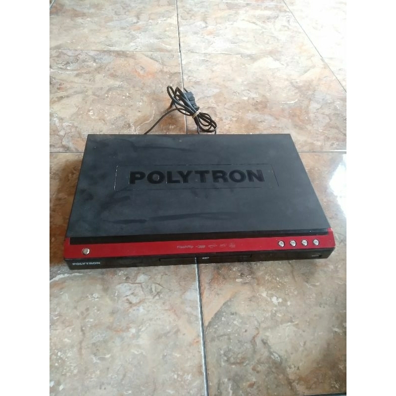 DVD VCD CD PLAYER POLYTRON DVD 2165 KONDISI NORMAL