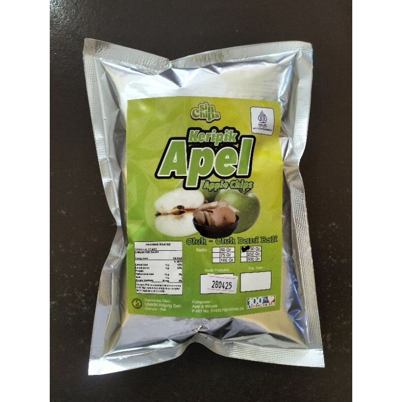 

KERIPIK APEL 200 GR - SIN CHIPS