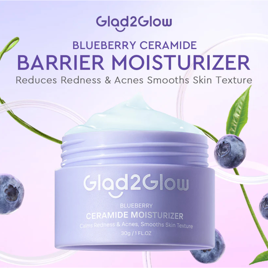 Glad2Glow Moisturizer//Glad2Glow Blueberry 5% Ceremide Moisturizer//Glad2Glow Peach Retinol Moisturi