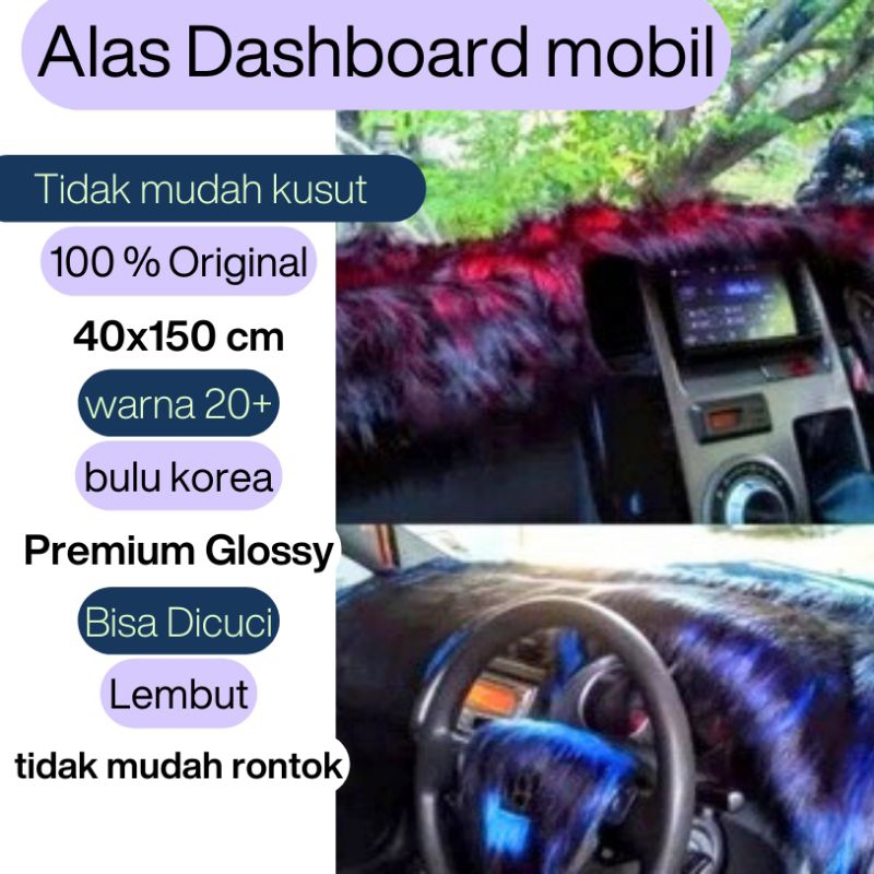 Alas Bulu Dashboard mobil Bulu Korea Premium Cover Dashboard, Alas Dashboard, Karpet Bulu AST