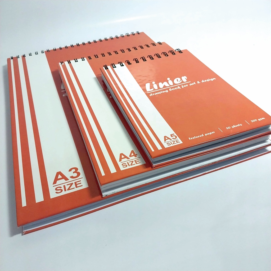 

DrawingBook LINIER A5 / A4 / A3 I Buku Sketsa Cover Tebal I Sketchbook | 50 Lembar I Art & Design Paper Book