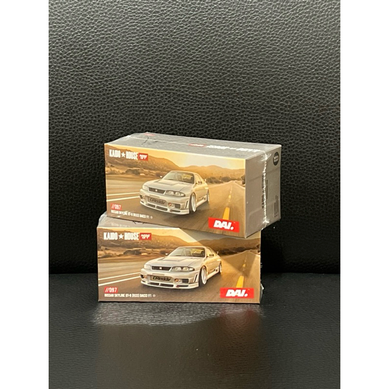 MINI GT KHMG097 Nissan Skyline GT-R R33 Silver DAI33 V1