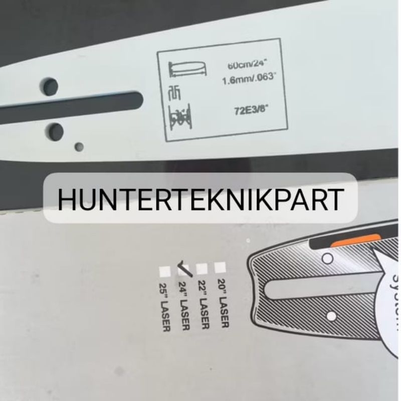 GUIDE BAR 24 INCH STIHL PANJANG 60CM BAR CHAINSAW 24" STIHL ORIGINAL!!!