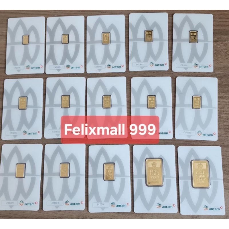 FELIXMALL READY LM 1 GR CERTIEYE ANTAM/ LOGAM MULIA 1 GRAM/ EMAS BATANGAN 1GRAM
