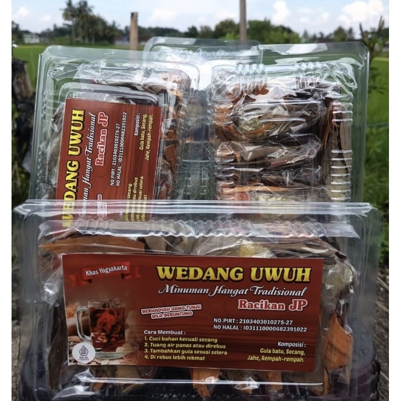 

Wedang Uwuh Komplit Minuman Hangat Tradisional Khas Yogyakarta (1 Pack 10 Pcs)