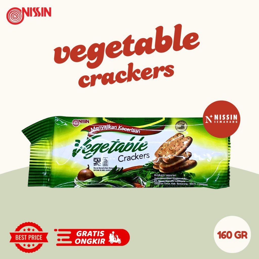 

Nissin Vegetable Crackers 160gr