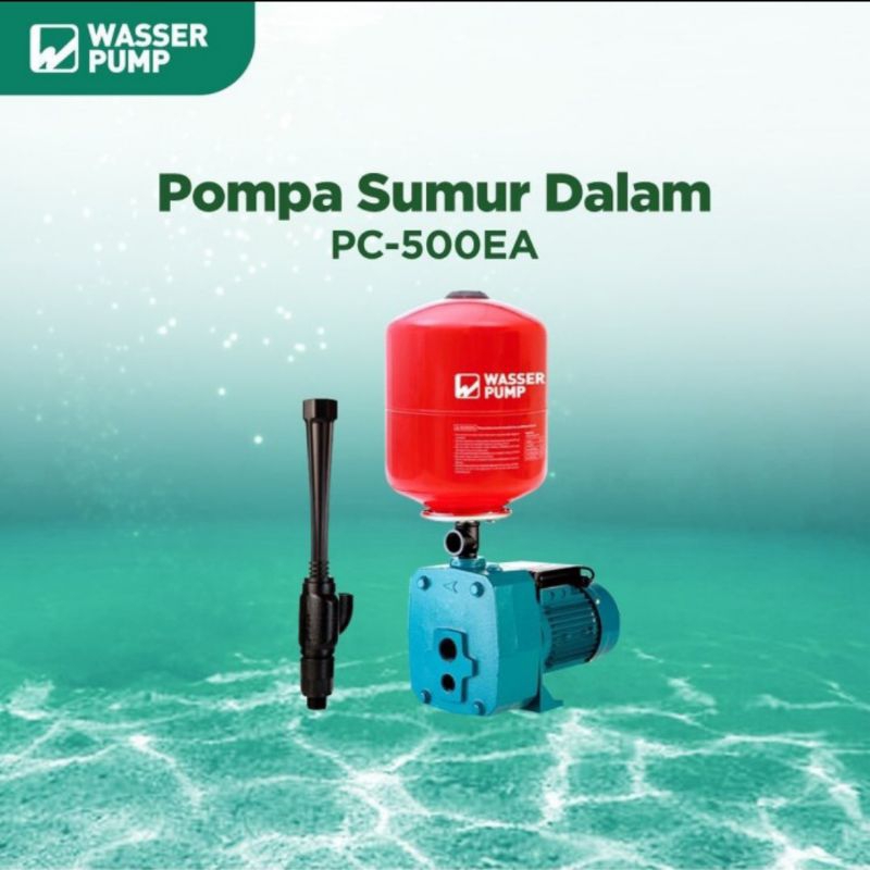 Pompa Jetpam Wasser PC-500EA 500w Hisap 50m Head 90 61lpm Motor Tembaga Garansi 3Tahun