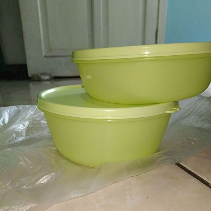 Toples Round Hijau Tupperware New Ori