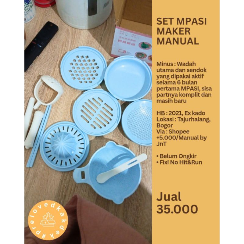 Preloved Set Mpasi Maker Manual