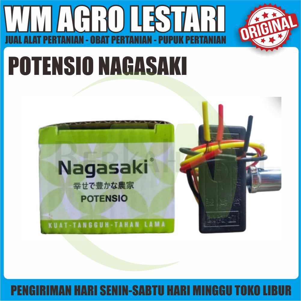 Potensio Nagasaki Pengatur Kecepatan Pompa tangki Sprayer Elektrik Potensio Dimmer Voltase