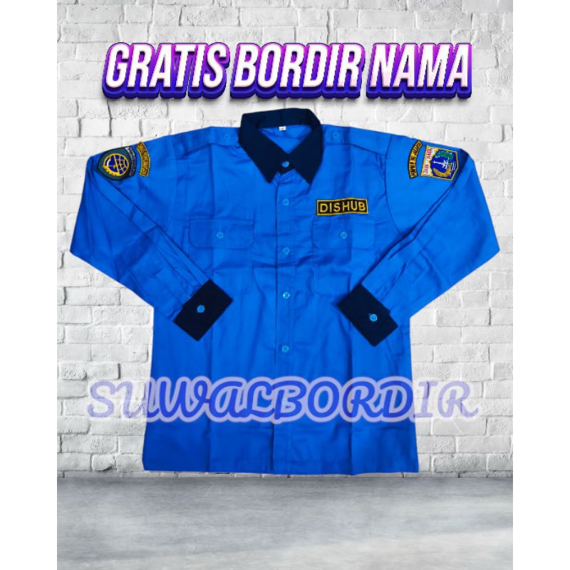KEMEJA PARKIR LENGAN PANJANG TERBARU SERAGAM PARKIR KEMEJA PARKIR DISHUB