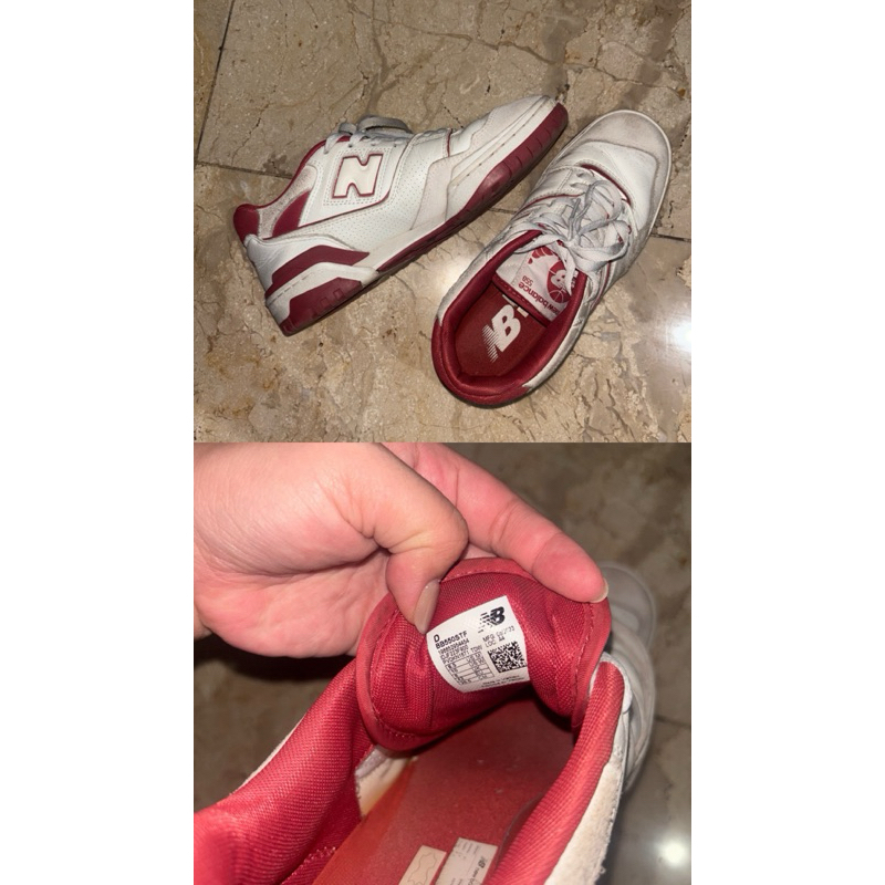 sepatu new balance 550 maroon