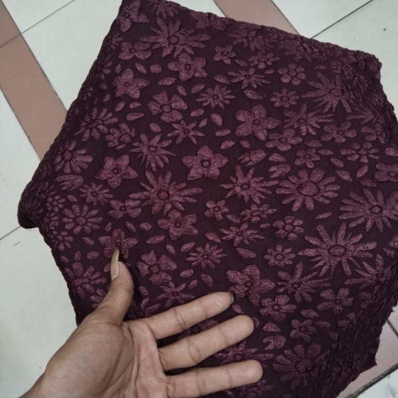 Bahan Kain Jacgurd Embod Motif/Kain Jaguar Embos/Bahan Jaguar Embos motif mahal