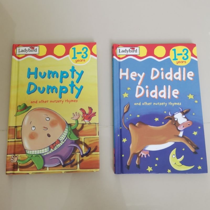 Paket Buku Ladybird 1-3 Hey Diddle Diddle Humpty Dumpty preloved thrift bekas kids book buku cerita 