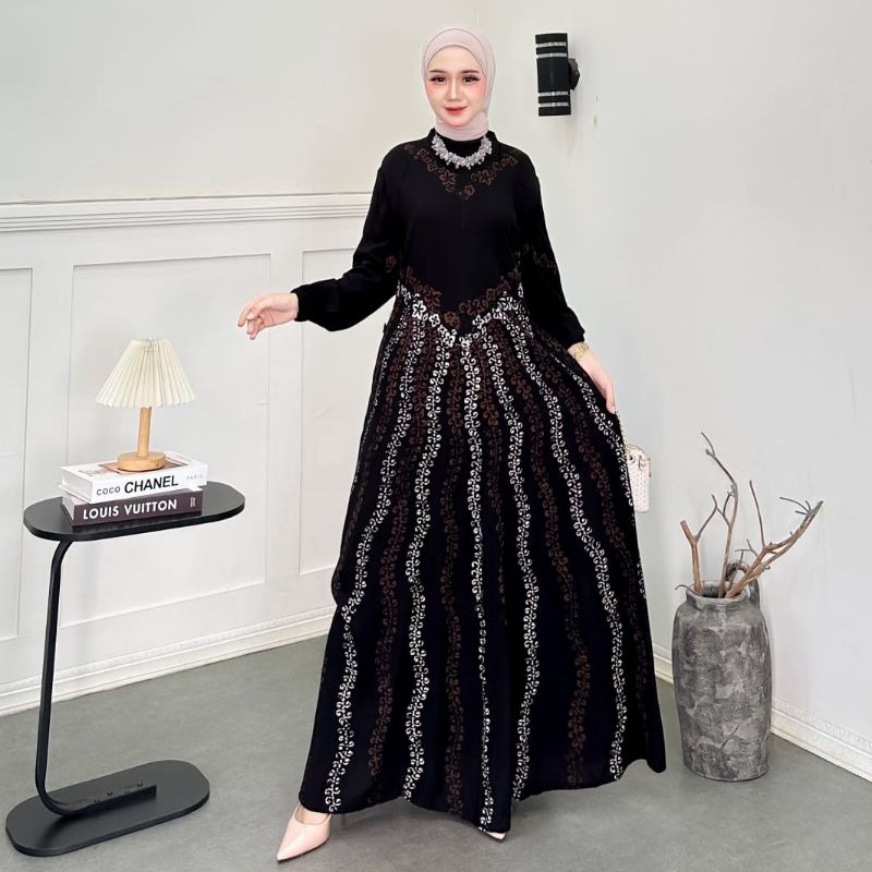 Gamis Twill Mega Mendung Bahan Nyaman Dipakai Cocok Untuk Keseharian Anda Bisa Di Pakai Di Segala Su