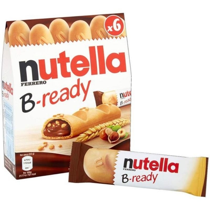 

BATAM - NUTELLA FERRERO B READY coklat wafer istimewa premium oleh-oleh high class @ 22g