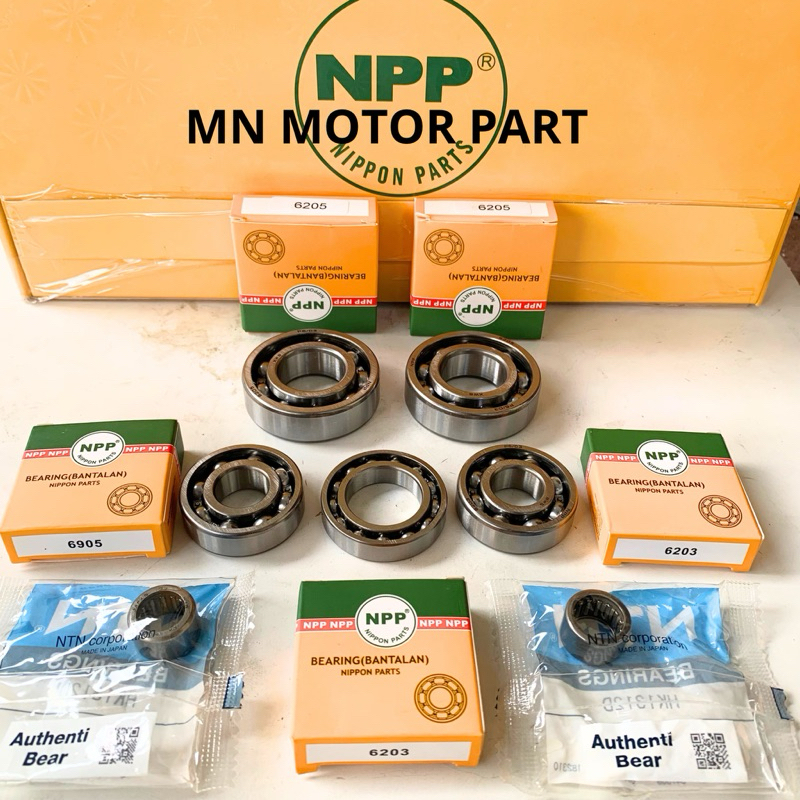 Bearing Laher Mesin Kruk As Rasio Komplit Satria 2 Tak 2T Hiu Lumba Rk Cool NPP