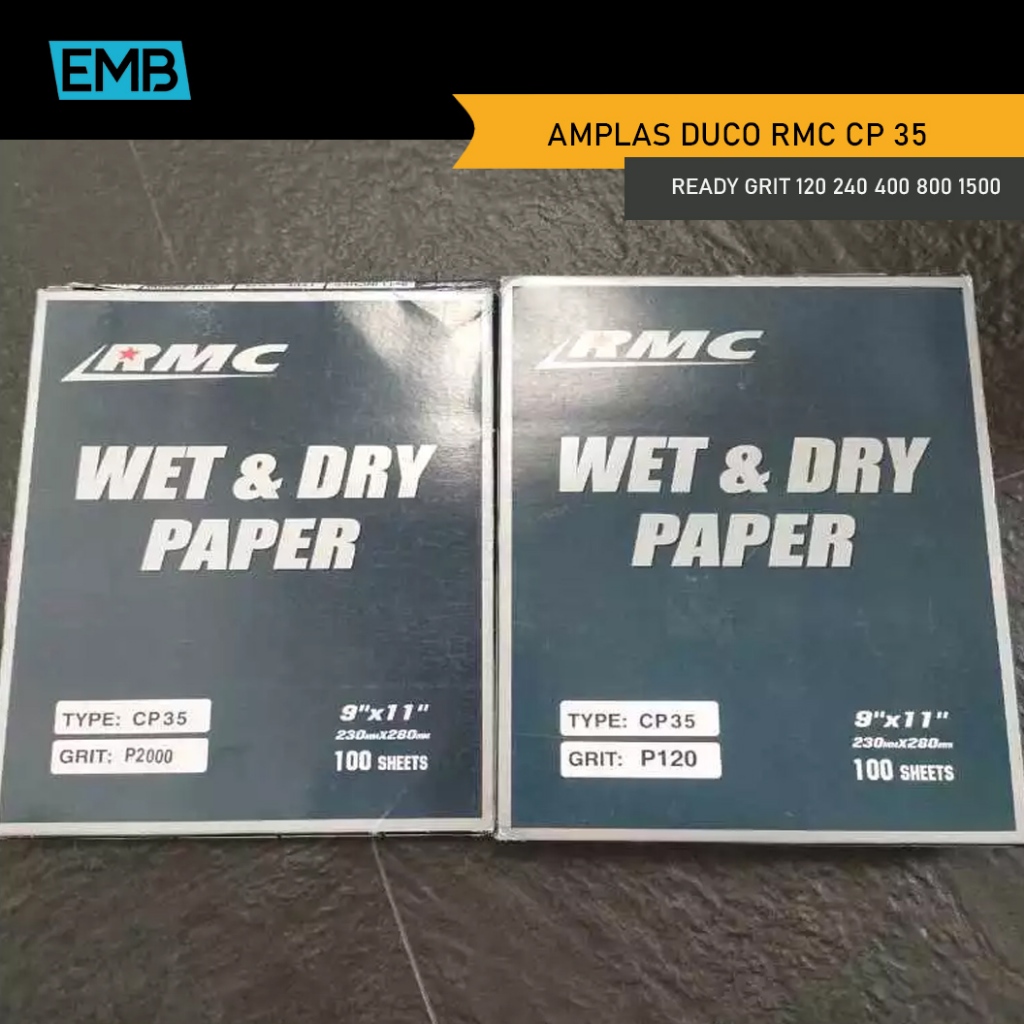 RMC Amplas Duco Water Proof TIPE CP35 Grit lengkap #120 #240 #400 #800 #1000 #1500 #2000