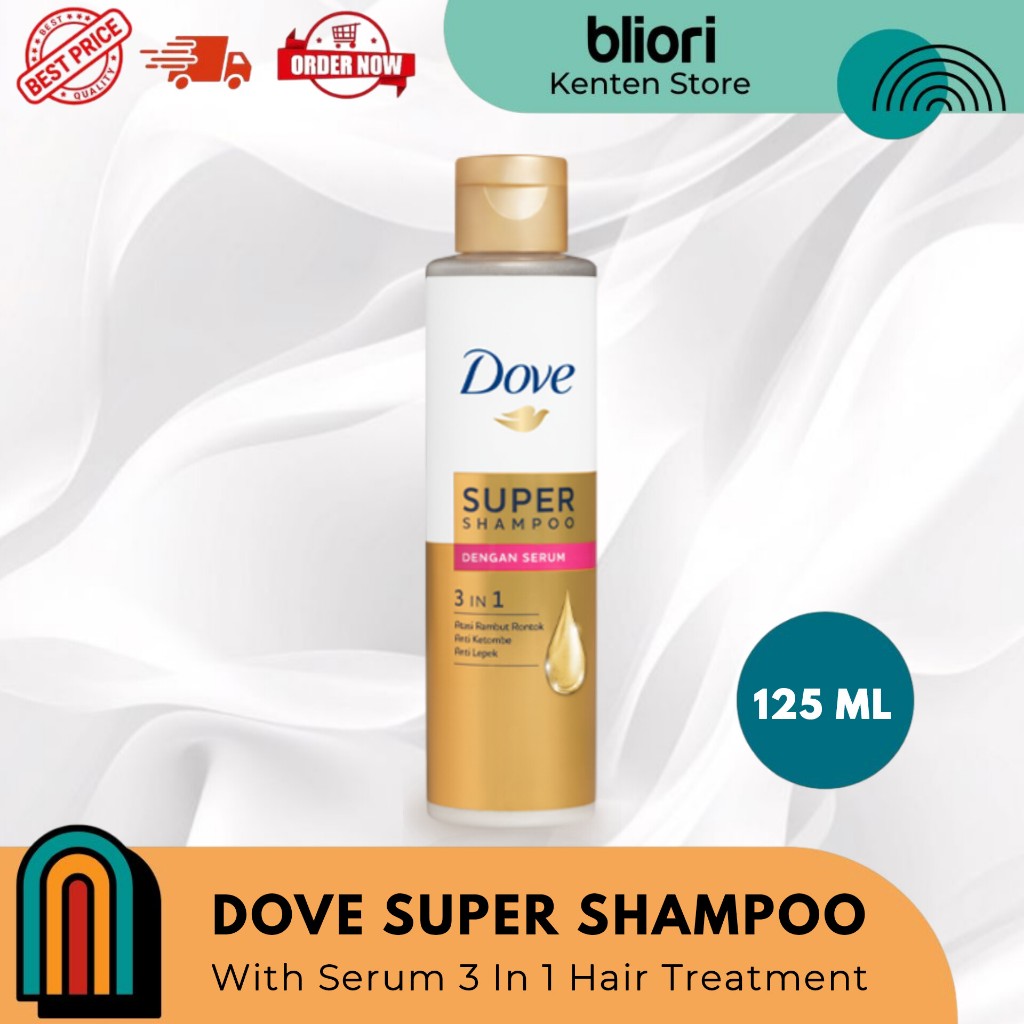 DOVE 3 IN 1 Super SHAMPOO Serum/SUPER Shampoo dengan SERUM