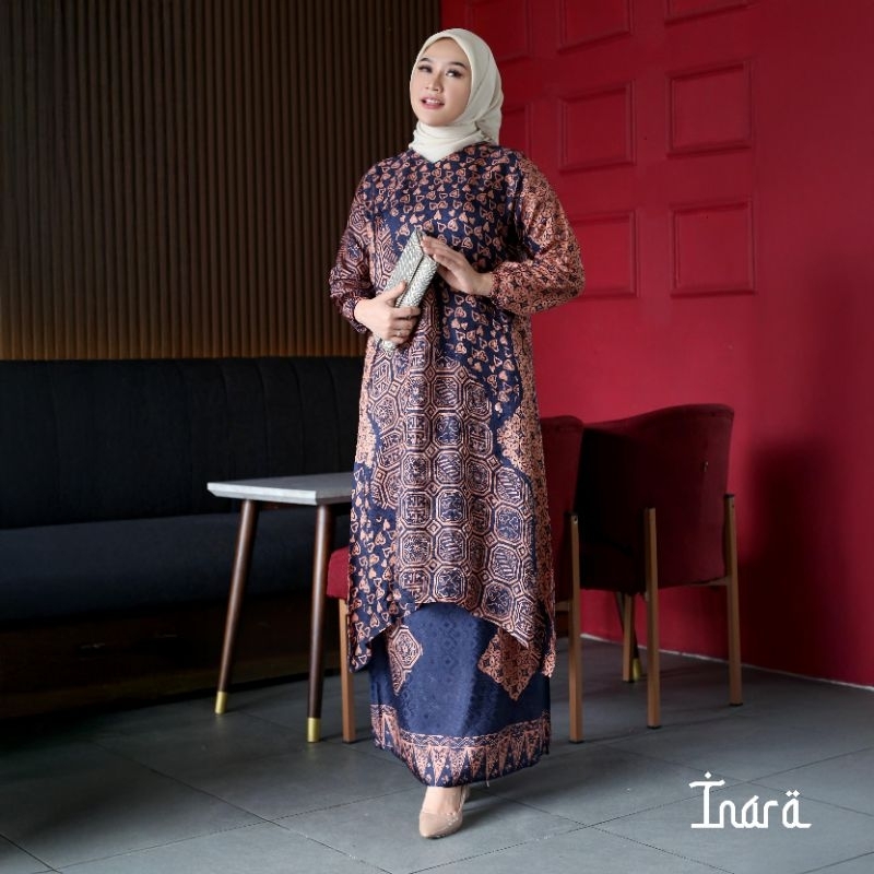 BATIK TUNIK ONE SET MEWAH WANITA