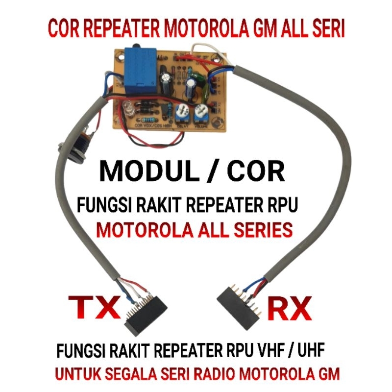 Kabel Interface Motorola Repeater Cable COR GM300 GM338 GM3188 GM3688 VHF UHF