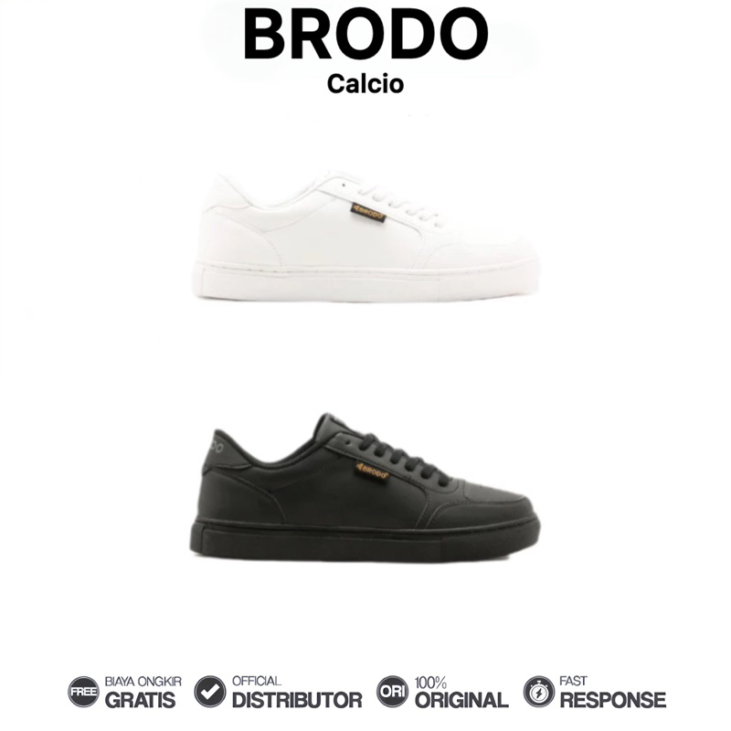 Brodo - Sepatu Calcio Sneakers Casual Unisex Wanita Pria Original 100%
