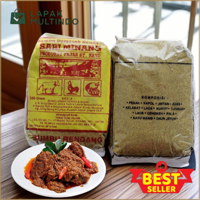 

Bumbu Sariminang Rendang Asli Tanpa Pengawet Bumbu Rendang Padang untuk Daging Ayam Jengkol 50gr 100gr 250gr