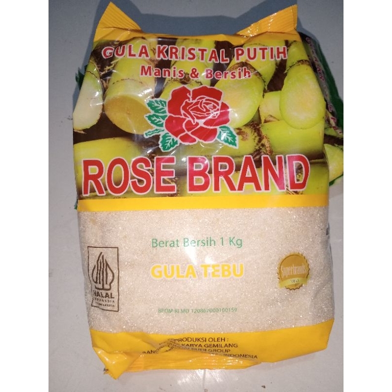 

Gula pasir / Gula kristal putih Rose Brand