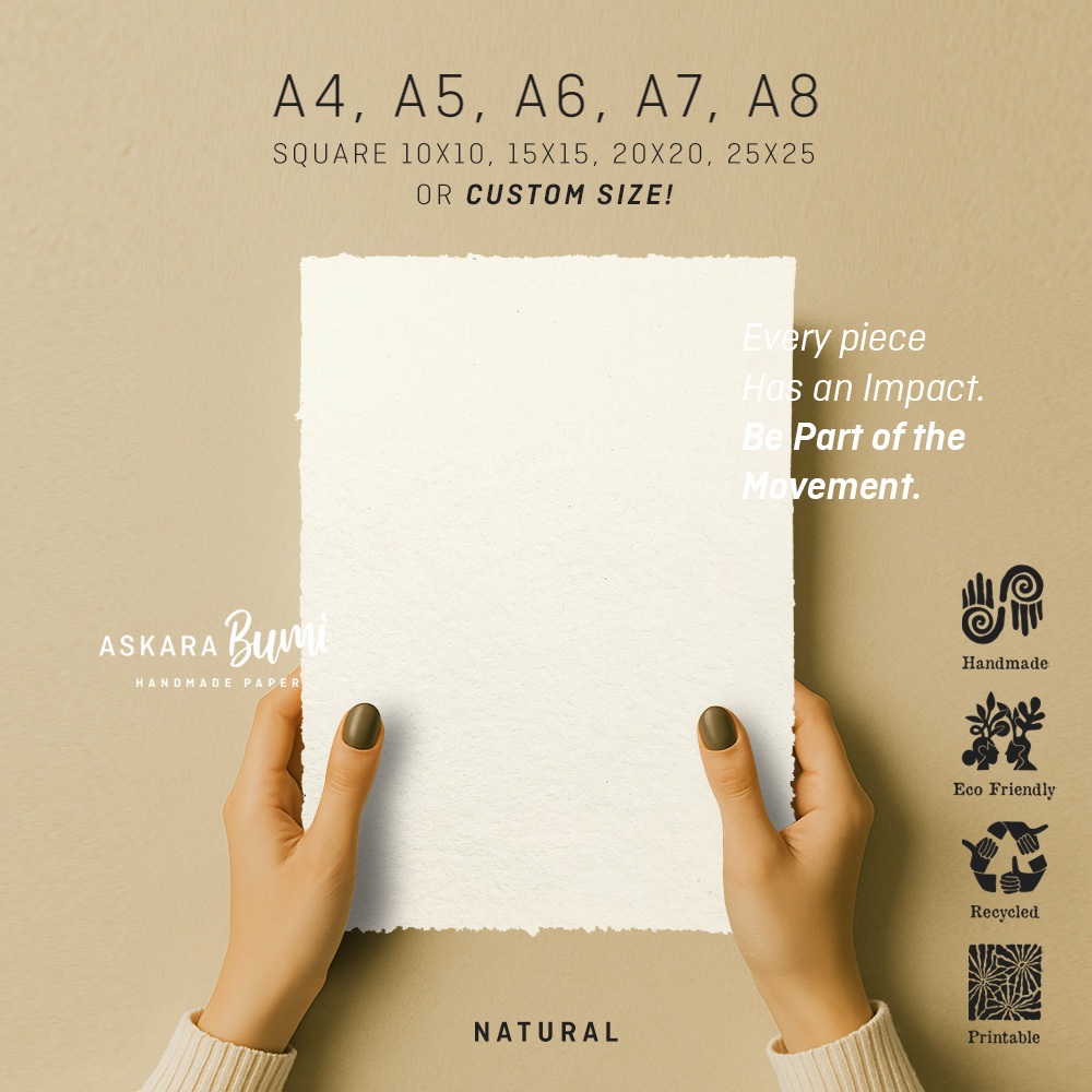 

Kertas Daur Ulang // Handmade // Ramah Lingkungan // eco friendly // Natural