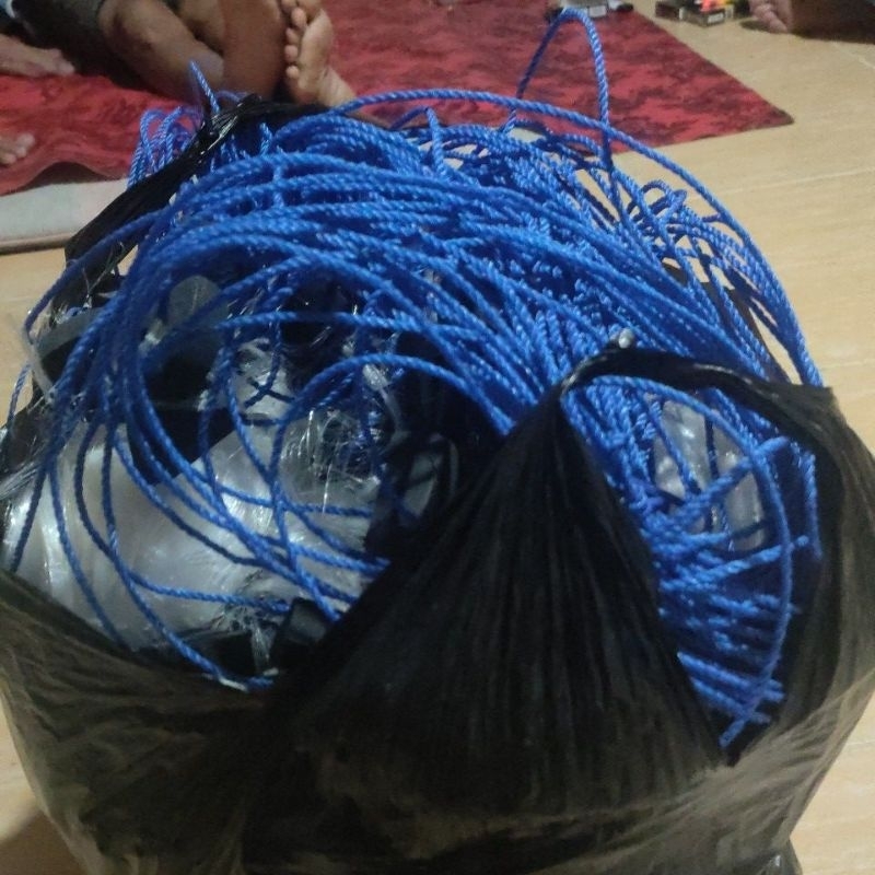 Jaring Ikan Langsung Pakai Ukuran 2 inci 0'16 Panjang 200 meter Tinggi 1,5 Meter