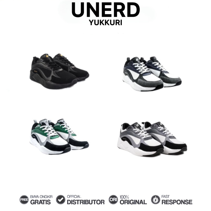 Unerd - Sepatu Yukkuri Sneakers Casual Unisex Wanita Pria Original 100%